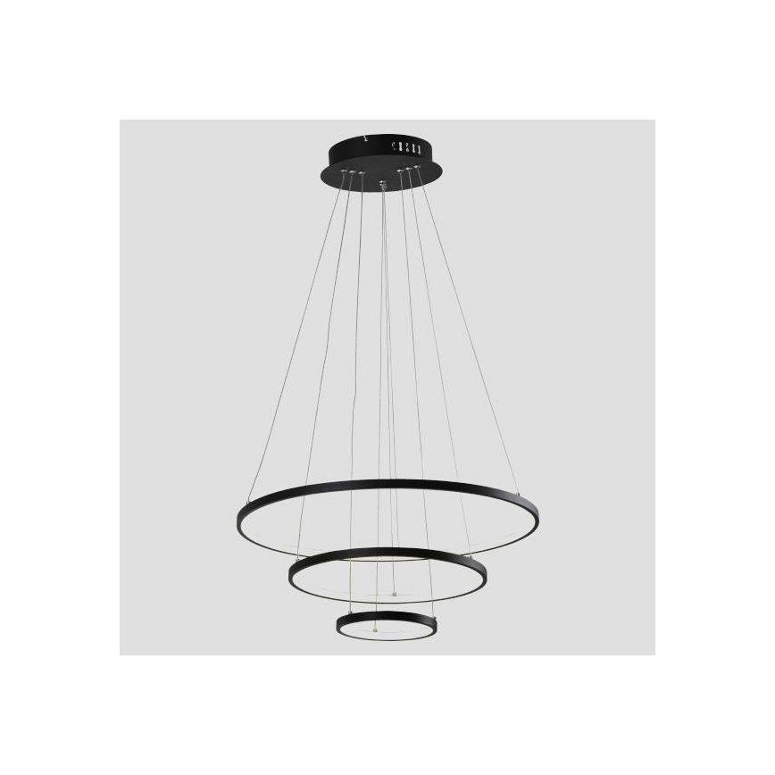 LED luster na sajli LED/42W/230V 3000K crno