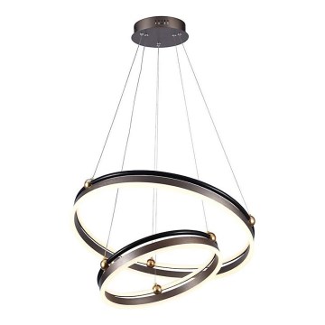 LED luster na sajli LED/50W/230V 3000K pr. 62 cm braon
