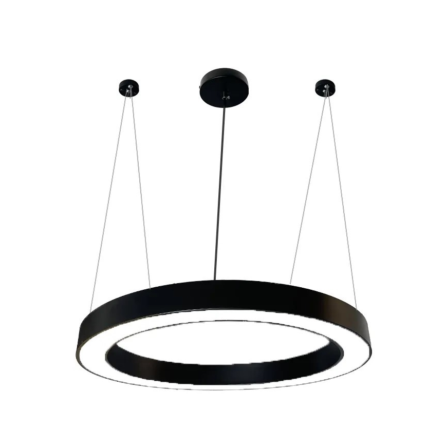 LED luster na sajli LED/50W/230V 4000K pr. 100 cm crno