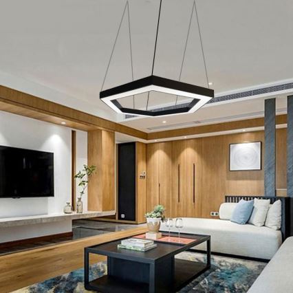 LED luster na sajli LED/50W/230V 4000K pr. 100 cm