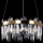 LED luster na sajli LED/50W/230V pr. 40 cm zlatna