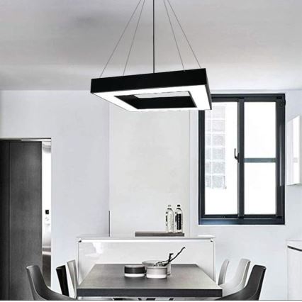 LED luster na sajli LED/55W/230V 4000K 80x80 cm