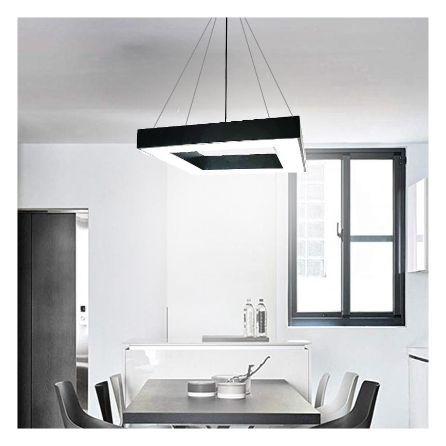 LED luster na sajli LED/55W/230V 4000K 80x80 cm