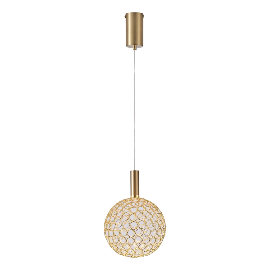LED luster na sajli LED/6,3W/230V 3000K sjajni krom pr. 20 cm