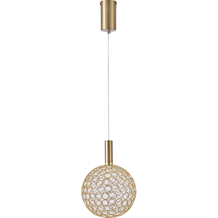 LED luster na sajli LED/6,3W/230V 3000K sjajni krom pr. 20 cm