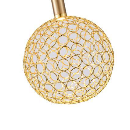 LED luster na sajli LED/6,3W/230V 3000K sjajni krom pr. 20 cm