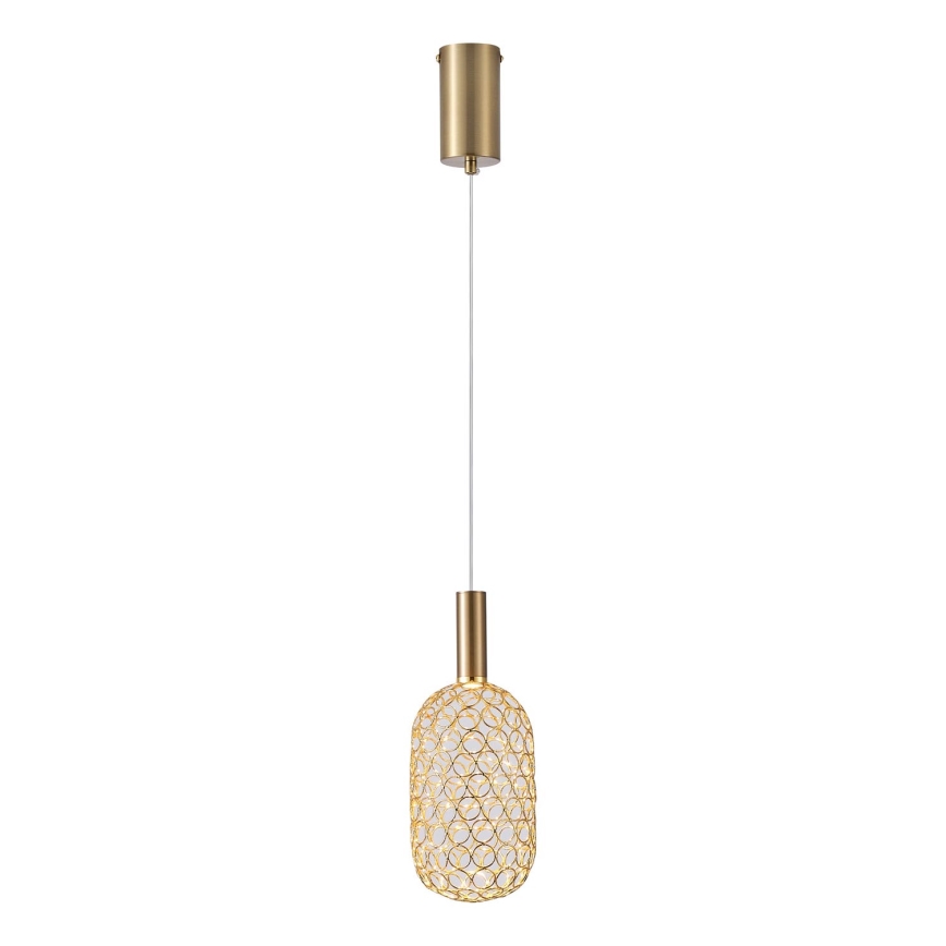 LED luster na sajli LED/6,3W/230V 3000K zlatna pr. 13 cm