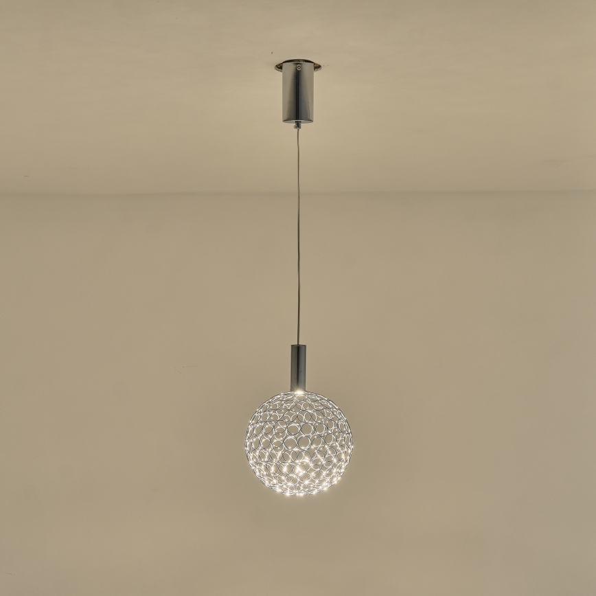 LED luster na sajli LED/6,3W/230V 3000K zlatna pr. 20 cm