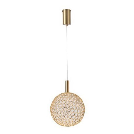 LED luster na sajli LED/6,3W/230V 3000K zlatna pr. 25 cm