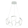 LED luster na sajli LED/60W/230V 3000K bela