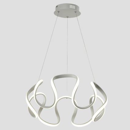 LED luster na sajli LED/60W/230V 3000K bela