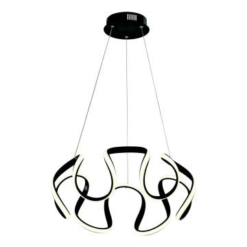 LED luster na sajli LED/60W/230V 3000K crno