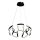LED luster na sajli LED/60W/230V 3000K crno