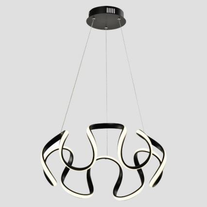 LED luster na sajli LED/60W/230V 3000K crno
