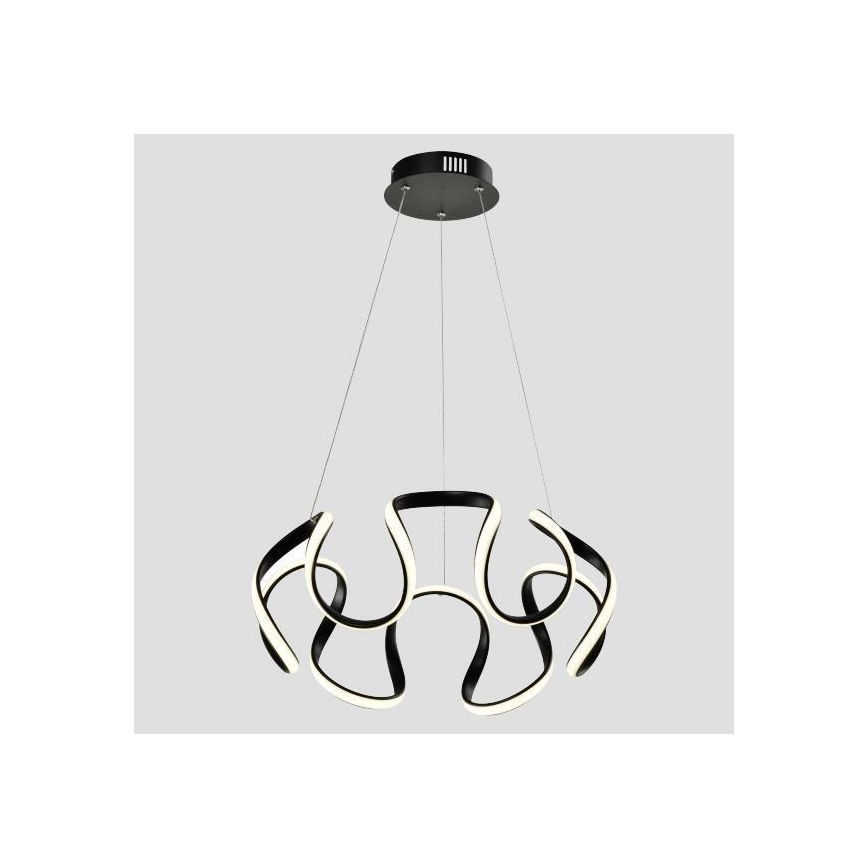 LED luster na sajli LED/60W/230V 3000K crno