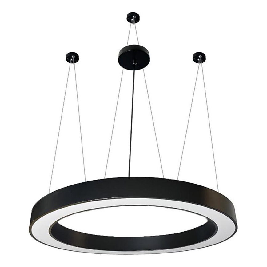 LED luster na sajli LED/60W/230V 4000K pr. 120 cm crno