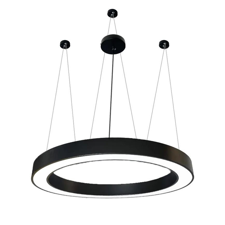 LED luster na sajli LED/60W/230V 4000K pr. 120 cm crno