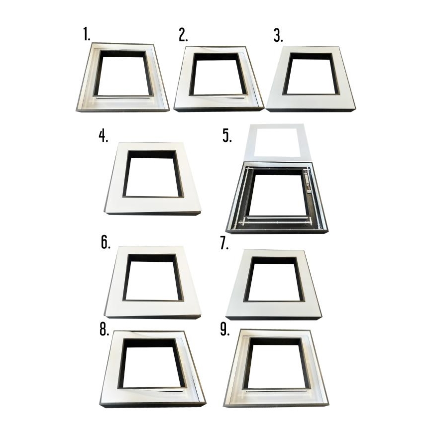 LED luster na sajli LED/70W/230V 4000K 100x100 cm crno