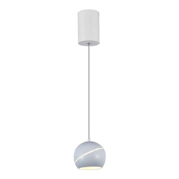 LED luster na sajli LED/8,5W/230V 3000K bela