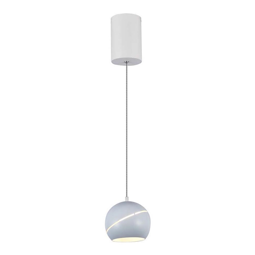 LED luster na sajli LED/8,5W/230V 3000K bela