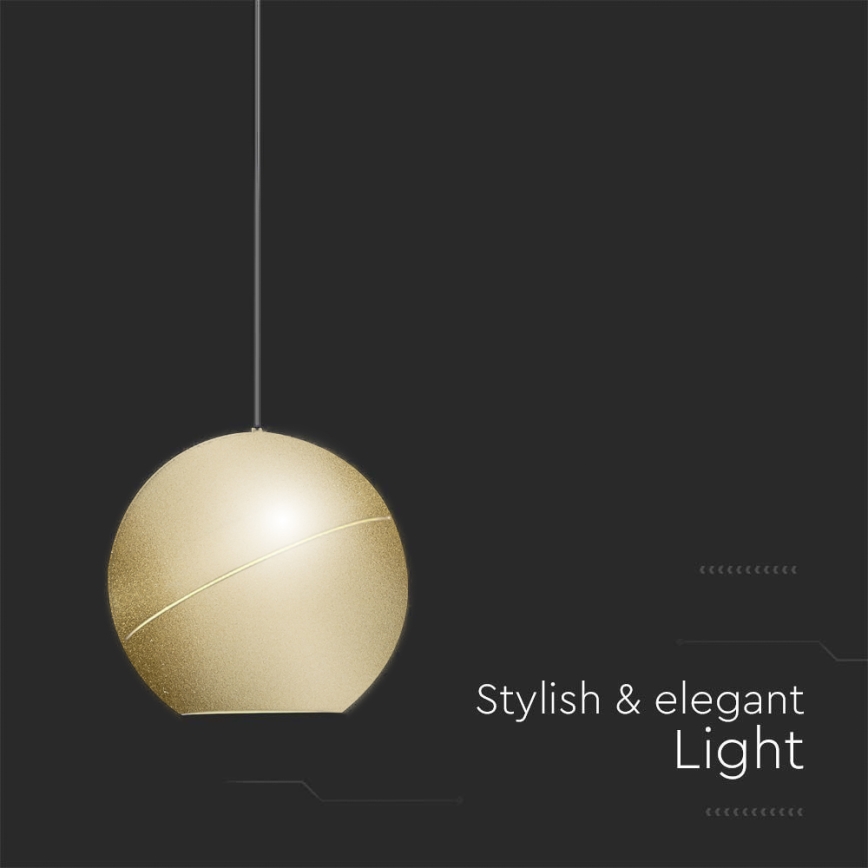 LED luster na sajli LED/8,5W/230V 3000K zlatna