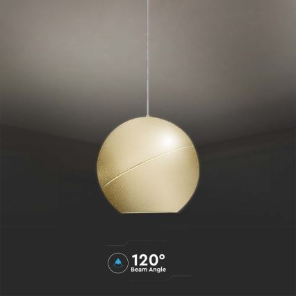 LED luster na sajli LED/8,5W/230V 3000K zlatna