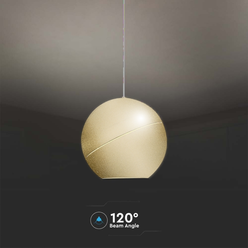 LED luster na sajli LED/8,5W/230V 3000K zlatna