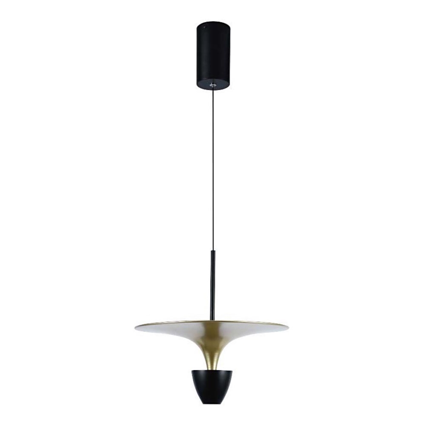 LED luster na sajli LED/9W/230V 4000K crno/zlatna