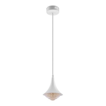 LED luster na sajli LED/9W/230V pr. 14 cm bela