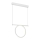 LED luster na sajli LOOP LED/20W/230V bela