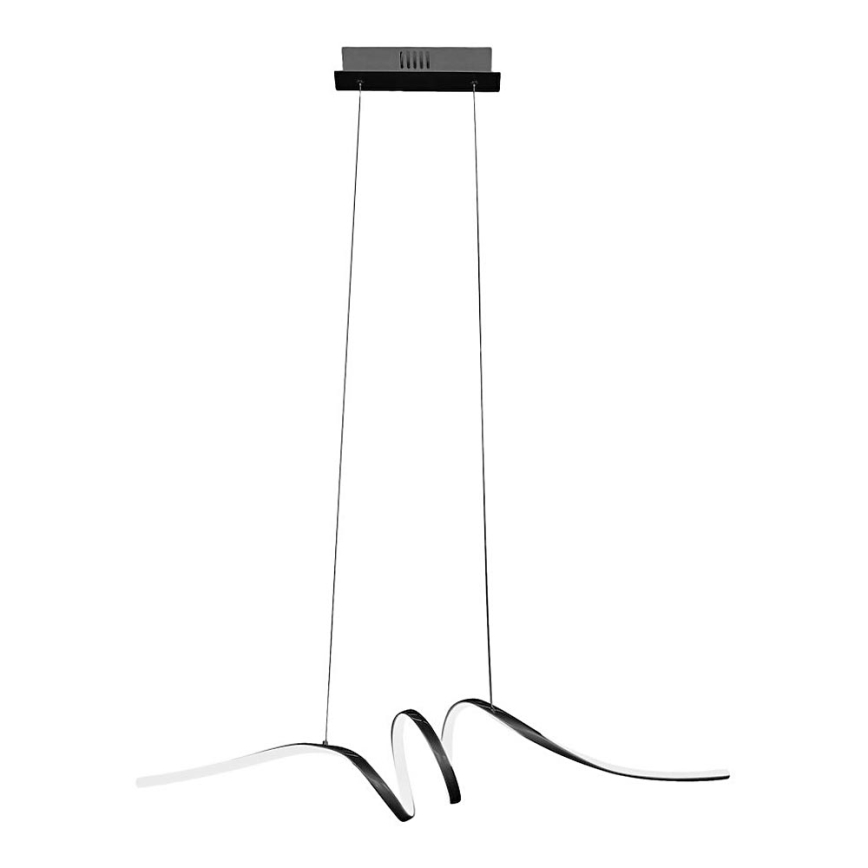 LED luster na sajli LOOP LED/28W/230V crno