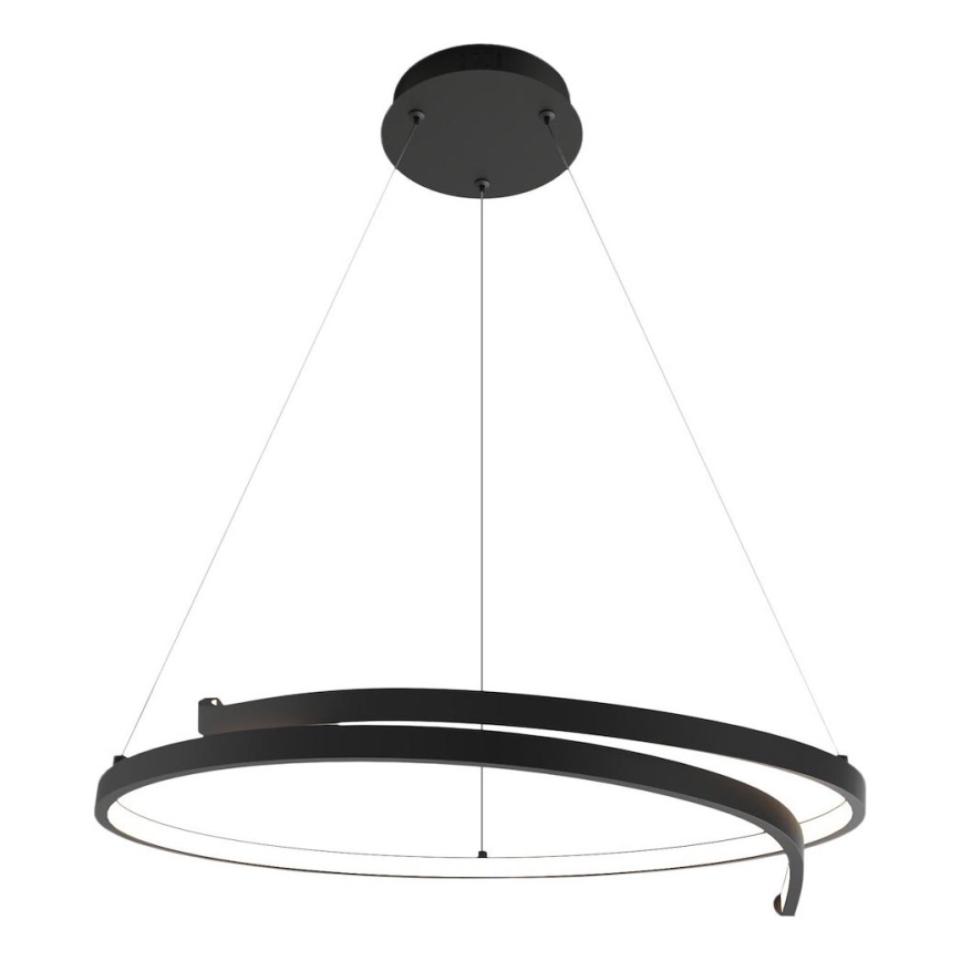 LED luster na sajli LORENZO LED/35W/230V crno
