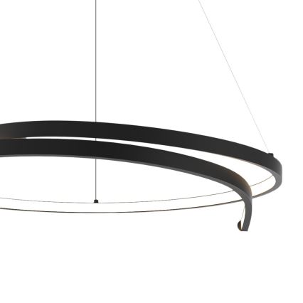 LED luster na sajli LORENZO LED/35W/230V crno