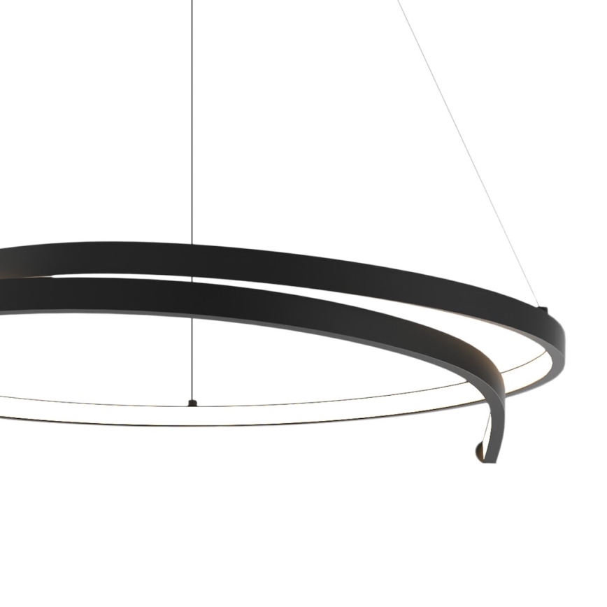 LED luster na sajli LORENZO LED/35W/230V crno