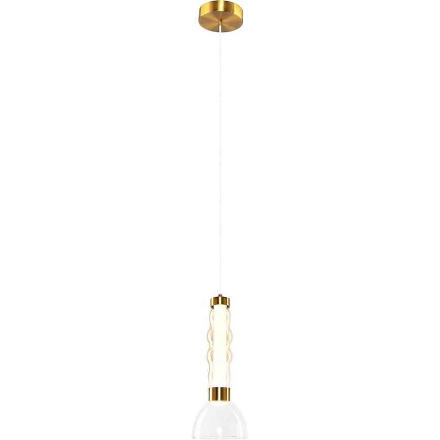 LED luster na sajli LUCCO LED/13W/230V pr. 15 cm zlatna