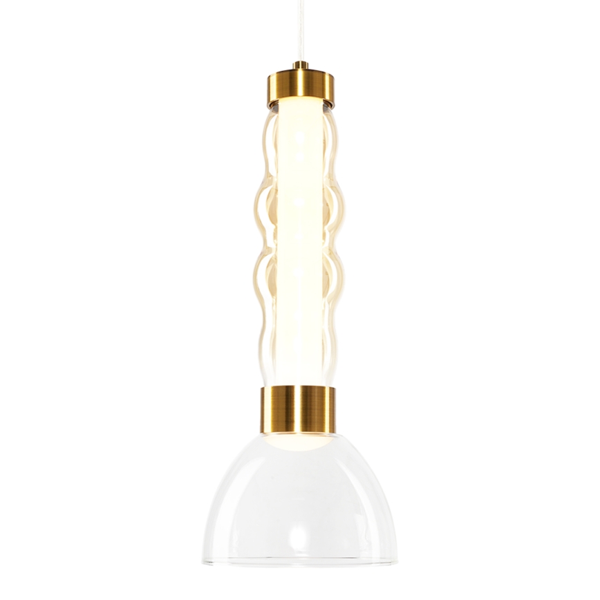 LED luster na sajli LUCCO LED/13W/230V pr. 15 cm zlatna
