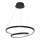 LED luster na sajli LUCERO LED/48W/230V crno