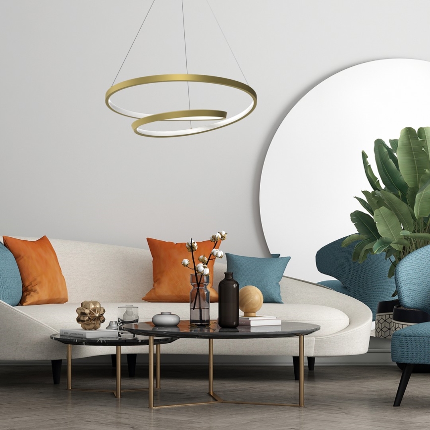 LED luster na sajli LUCERO LED/48W/230V zlatna