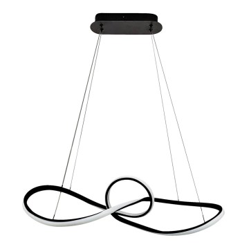 LED luster na sajli MARCO LED/42W/230V crne boje