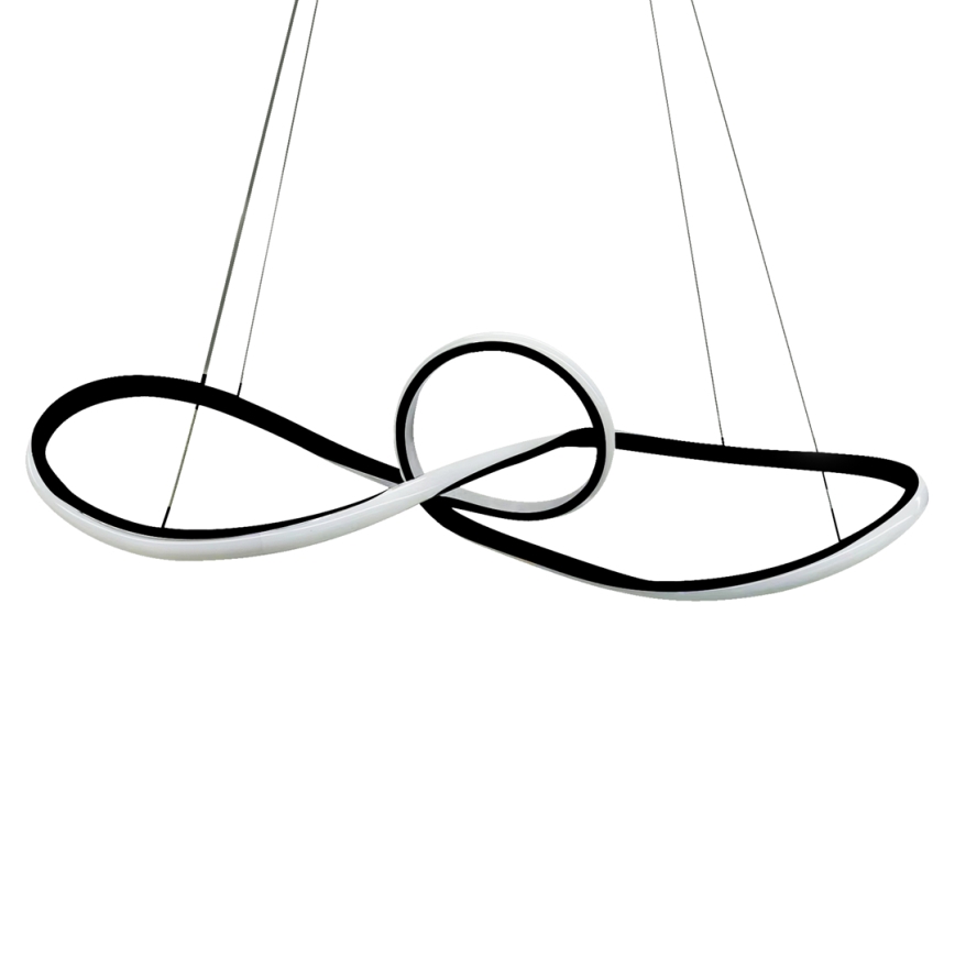 LED luster na sajli MARCO LED/42W/230V crne boje