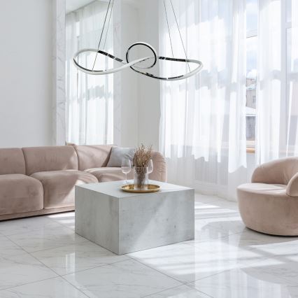 LED luster na sajli MARCO LED/42W/230V sjajni hrom