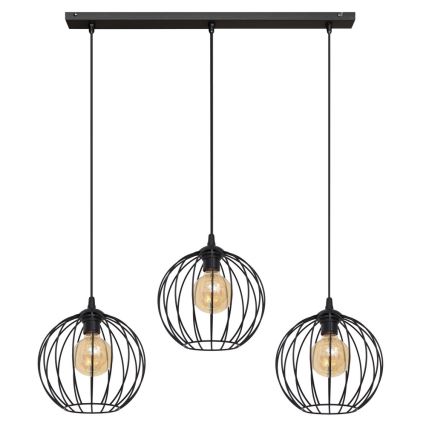 LED luster na sajli MERCURE 3xE27/15W/230V