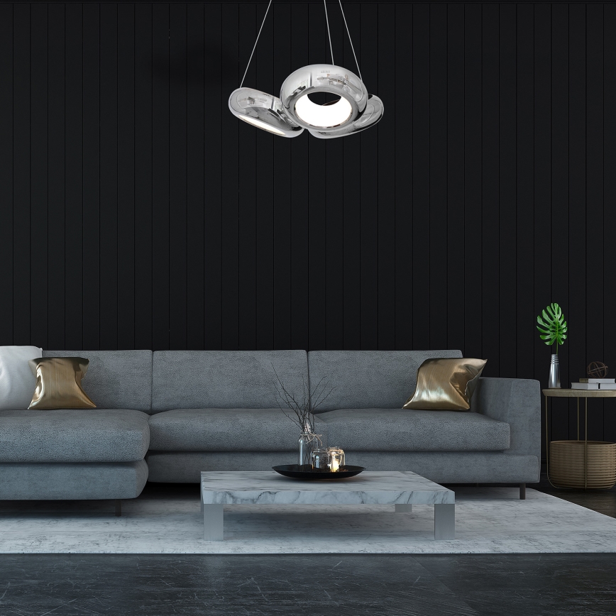 LED luster na sajli MERCURIO 3xLED/12W/230V