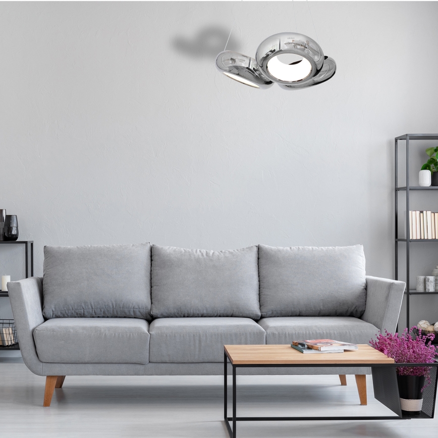 LED luster na sajli MERCURIO 3xLED/12W/230V