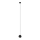 LED luster na sajli MIDWAY 1xGU10/4,8W/230V crno