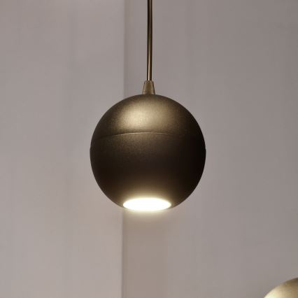 LED luster na sajli MIDWAY 4xGU10/4,8W/230V crno