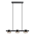 LED luster na sajli MIRELLA 3xGX53/6W/230V crno