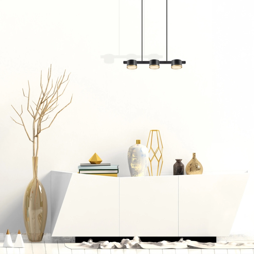 LED luster na sajli MIRELLA 3xGX53/6W/230V crno