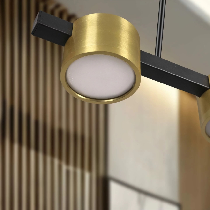 LED luster na sajli MIRELLA 3xGX53/6W/230V zlatna/crno