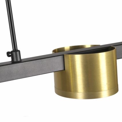 LED luster na sajli MIRELLA 3xGX53/6W/230V zlatna/crno